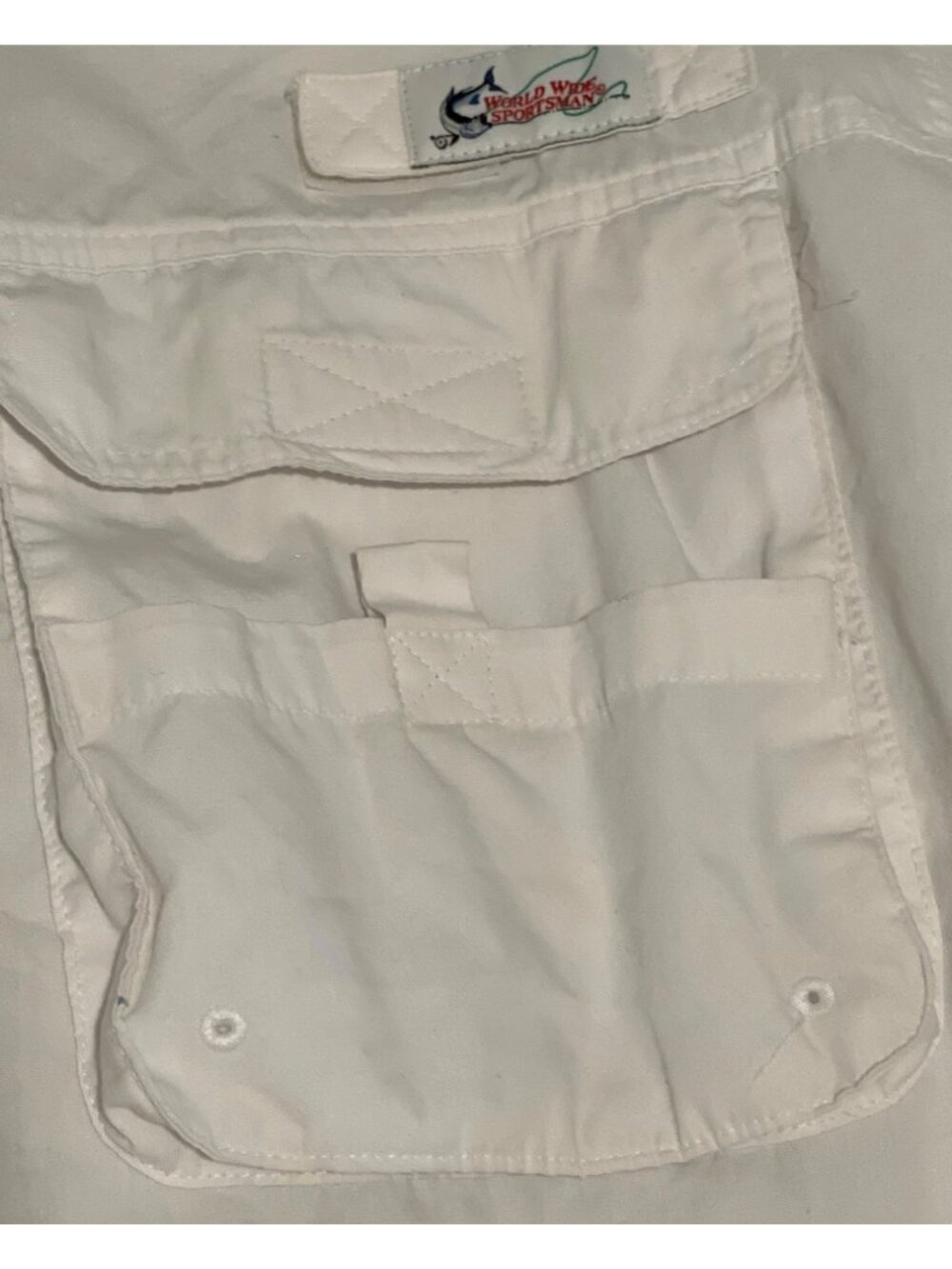 World Wide Sportsman Mens 2XL Vented Fishing Shirt Long Sleeve Beige Big Tall - Picture 12 of 15